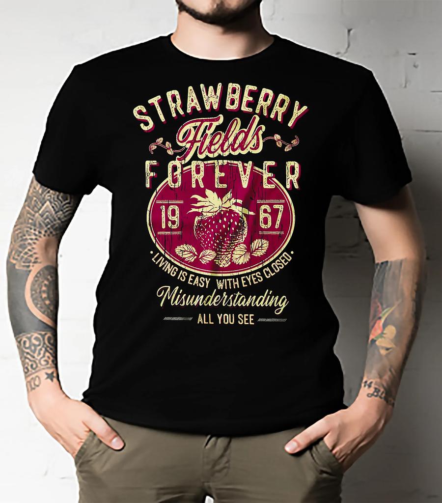 Men's and Women's T-shirts Strawberry Fields Forever Classic