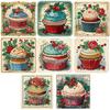 30*30cm Kit DIY Cupcake 5D Broca de Forma Especial Parcial Pintura com Diamante Decoração Bordado com Diamante Artesanato para Decoração de Casa
