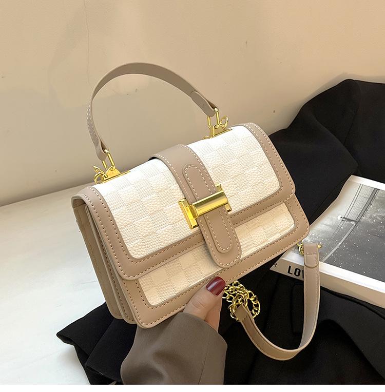 2023 European & American Retro Women's Shoulder Bag Crossbody Handbag - Fashionable Temperament Small Square Bag