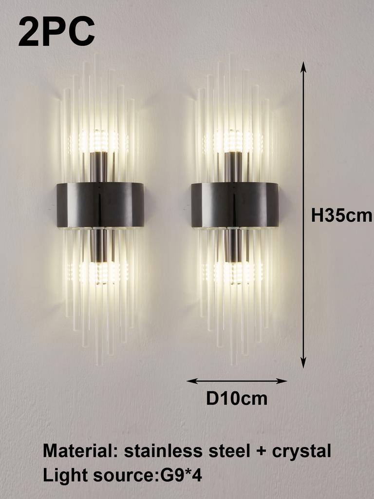 Modern Gold/Black Luxury Crystals Wall Sconce Lights,lustre hotel,Hallways,Bedrooms Other Home Decor,Outdoor Indoor Night Light