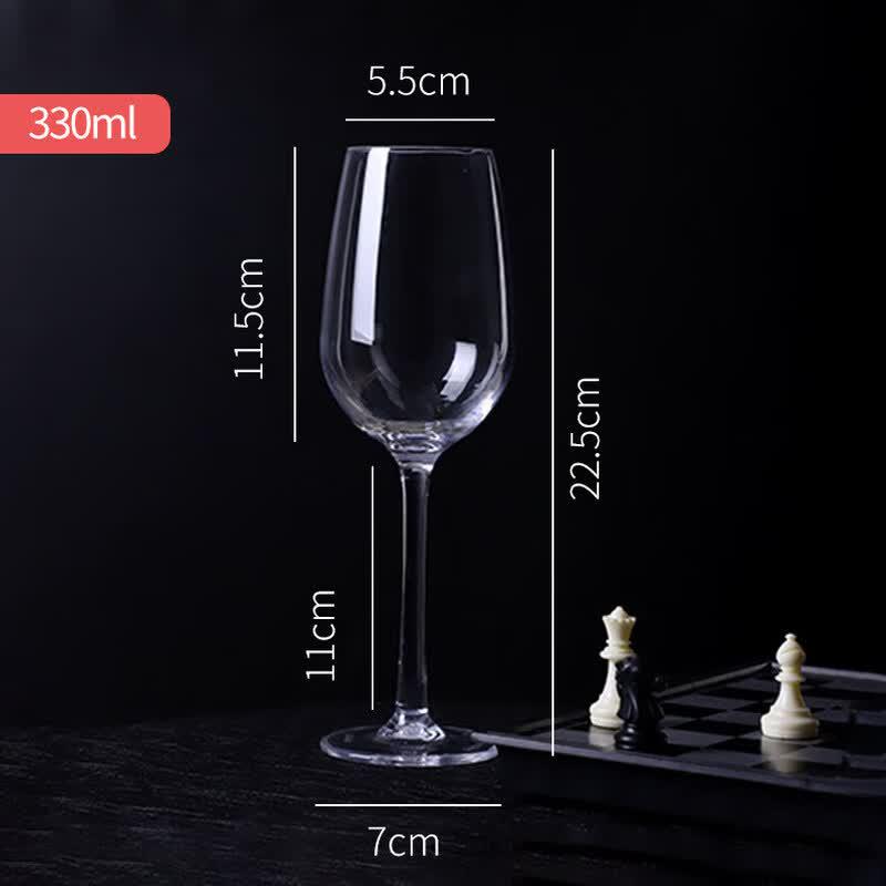 Qiwei Acrylic Champagne and Wine Glass