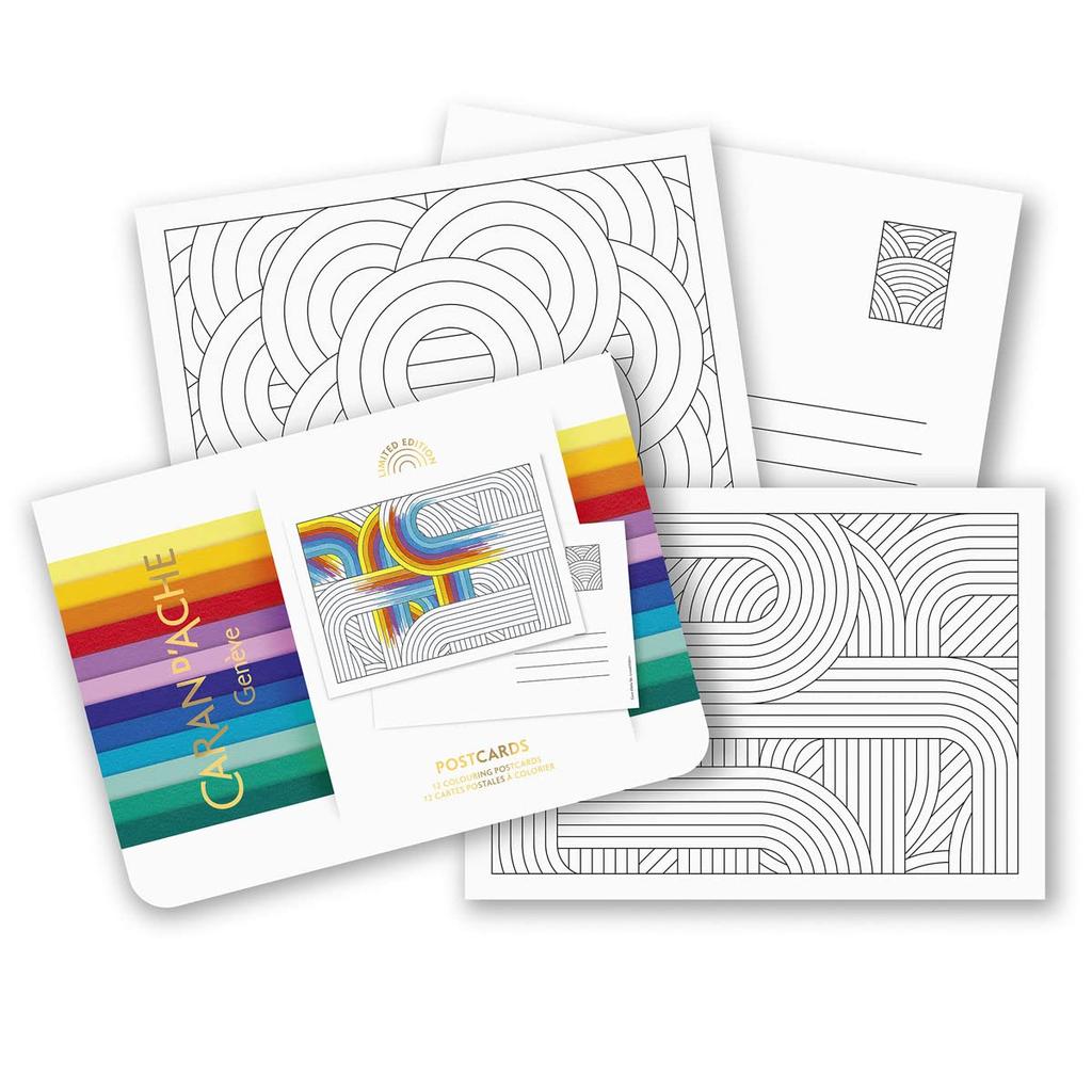 Caran Coloring Postcard Color Treasure 2022 Limited A6 d'Ache CC0454-022