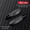 AABKQ1 For Porsche Cayenne Macan Panamera 911 718 Key Repair Kit  Metal Frame Button Cover Tail Hanging Keychain Replacement Parts Set