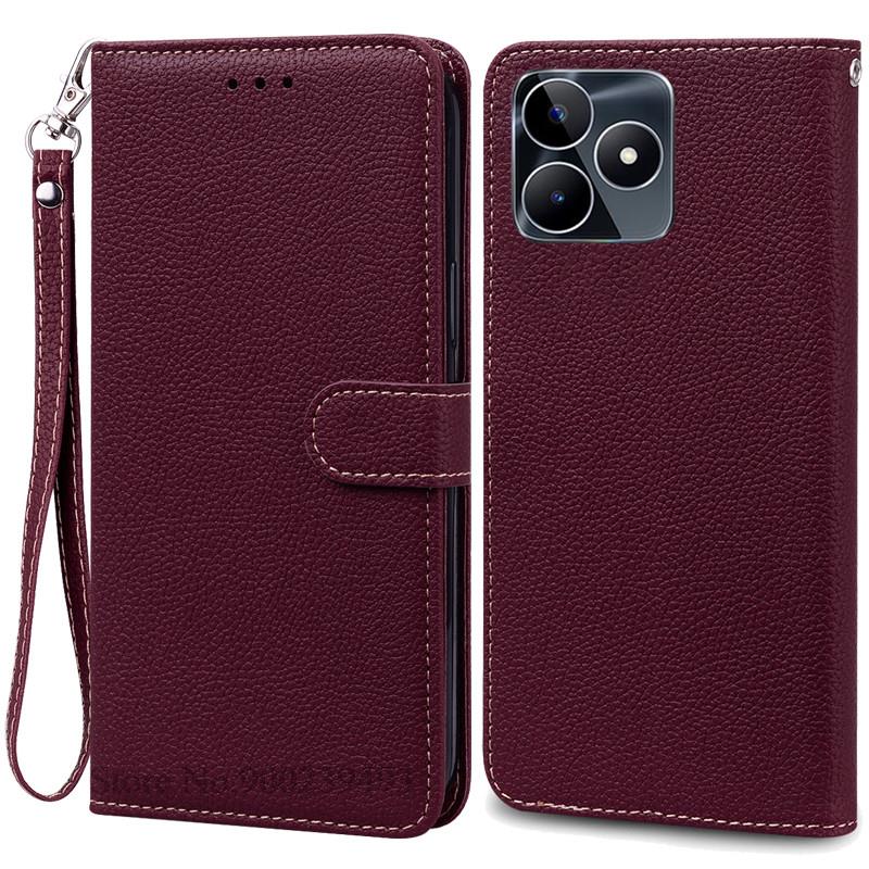 Pouzdro peněženka/flipový kryt z umělé kůže pro Realme C53, pouzdro z umělé kůže pro OPPO Realme C53 C 53, pouzdro na telefon Realme C53, pouzdro a kryt