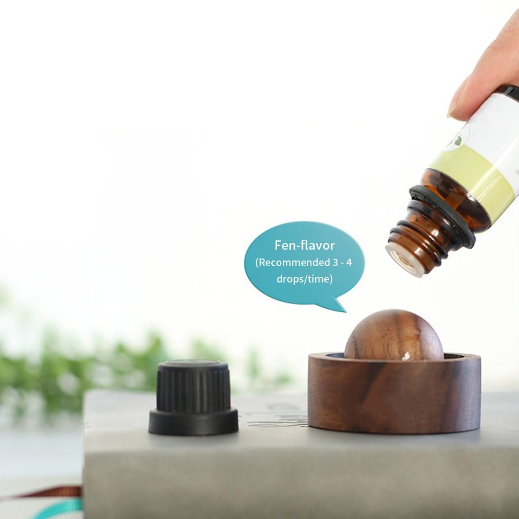 Natural Wood Essential Oil Diffuser Ball Handcrafted Solid Wood Aromatherapy Decor For Home Office And Car Use