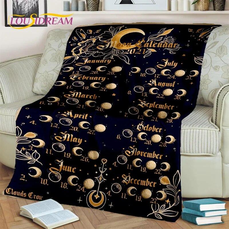 Gothic Ouija Tarot Čarodějnictví Horor Lebka Deka, Flanelová deka pro Halloween Ložnice Pohovka Pohovka Piknik Turistický obal Dárek