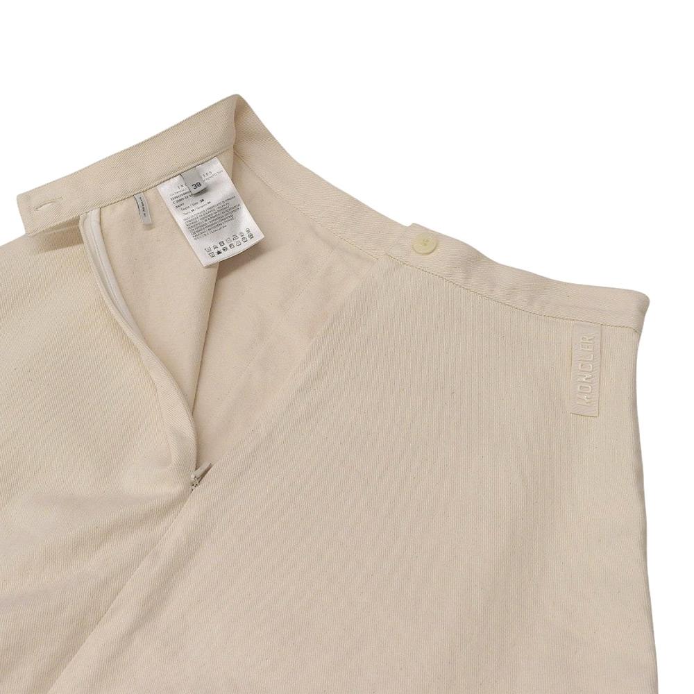Moncler Beautiful Cotton Denim Flare Skirt for Women, Off-white, Size 38, 2022 Skirt 38 Off whiteUsed