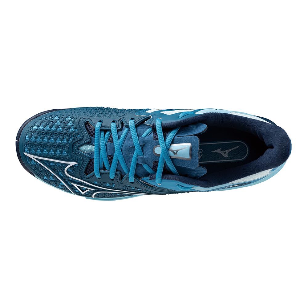 Tennis Shoes Wave Exceed Tour 6 AC Blue Green x White x Turquoise cm 2E [Mizuno] 22.5
