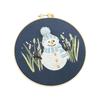 Handmade Christmas Embroidery Kit Snowman Tree Reindeer DIY Embroidery Kit Home Decor Suitable Beginners Cross Stitch Set