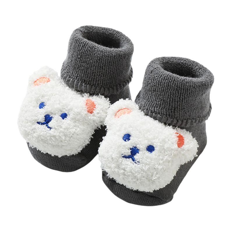 Newborn Baby Girl Boy Socks Slipper Socks Kids Accessories Warm Thick Grip Socks Cosy Winter Socks