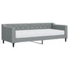 Vidaxl Sofa Z Materacem Do Spania, Jasnoszara, 80X200 Cm, Tkanina
