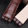 For Swatch YOS440 449  447 Large Men's Watchband Gear Shaped Concave Convex Interface Genuine Leather Watch Accessories 23mm