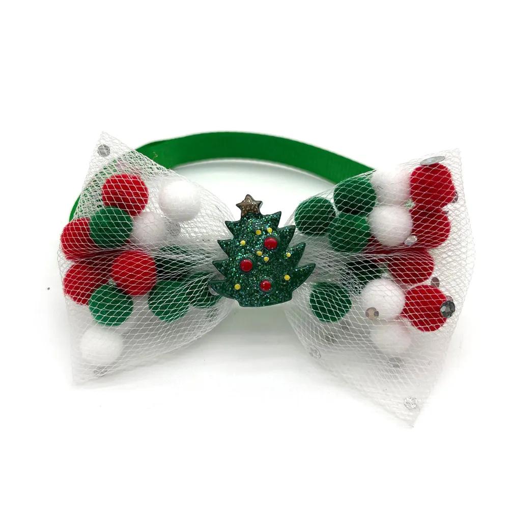 50/100pcs Small Dog Christmas Product Necktie Pet Dog Cat Bowtie Collar Grooming Supplies for Small Dogs