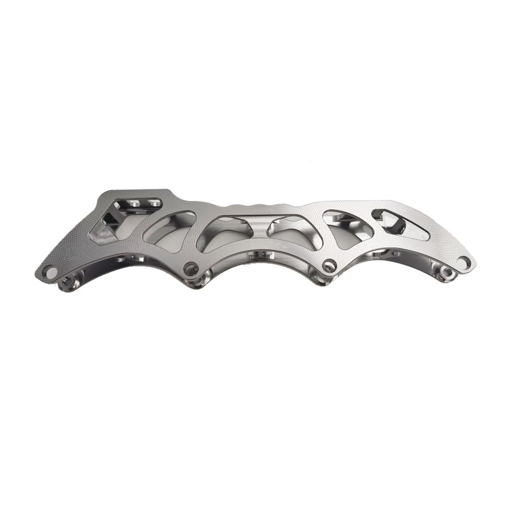 NEW Speed Skate Frame Aluminium Alloy CNC Inline Skates Frame светло-серый