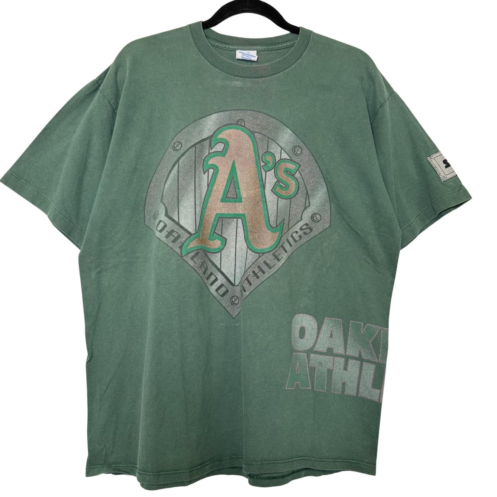 90s Oakland Athletics Starter T shirt Sz L (B2989) 3XL