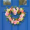 Wreaths For Front Door Wreath For Front Door Decorations Artificial Flower Wreath Rose Garlands For Home Party  Outdoor Indoor Decor Heart Wreath