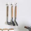0020 Oval White Sticky Hooks - Strong Plastic Hooks for Festive Use