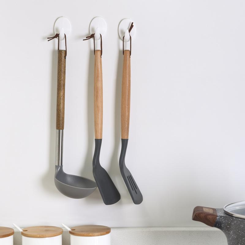 0020 Oval White Sticky Hooks - Strong Plastic Hooks for Festive Use