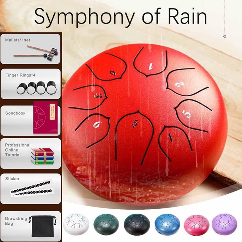 Rain Drum Rain Drum For Outside When It Rains Rain Drum For Outside Garden Chakra Drum Chakra Drum For Rain Outdoor 8 Note