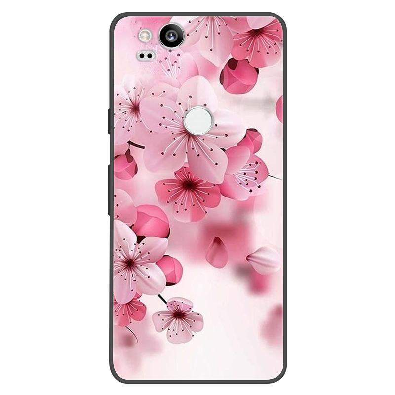 For Google Pixel 2 Case Soft Black Silicone Bumper Butterfly Phone Cover for Googe Pixel2 2XL Pixel2XL 2 Cases Fundas Coque