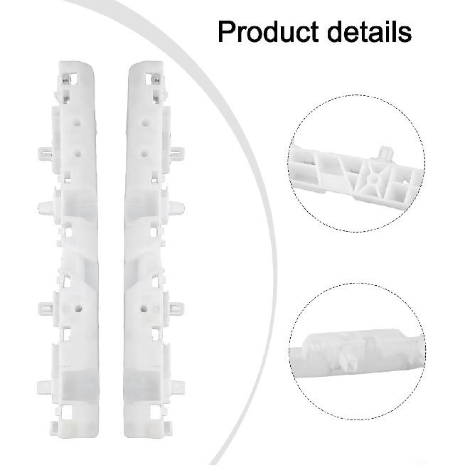 Suport de fixare pentru bara de protecție față pentru Nissan pentru NV200 2013-2021, 62224-3LM0A 62225-3LM0A Suport de înlocuire din ABS Alb