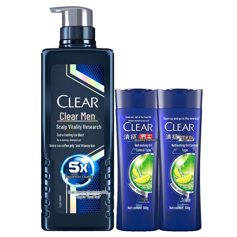 

Clear Men Anti-Dandruff Cool Menthol Shampoo Set