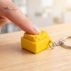 Durable Plastic Toy Cheese Fidget Keychain, Mechanical Keyboard Click, Creative Sound Stress Relief Tactile Clicky Keycap Toy, Portable Gadget