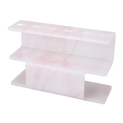 6 Holes Tweezers Organizer Rack Plastic Space Saving Tweezers Storage Stand for Beauty Salon