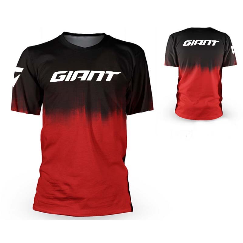 Giant Motorcycle Riding Short-Sleeved T-Shirt, Hot-Selling Fast Drying Breathable Shirt, BMX Mountain Bike MTB Jersey