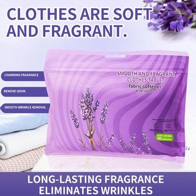 Anti-Static Dryer Sheets: Softens Clothes with a Fresh Scent
