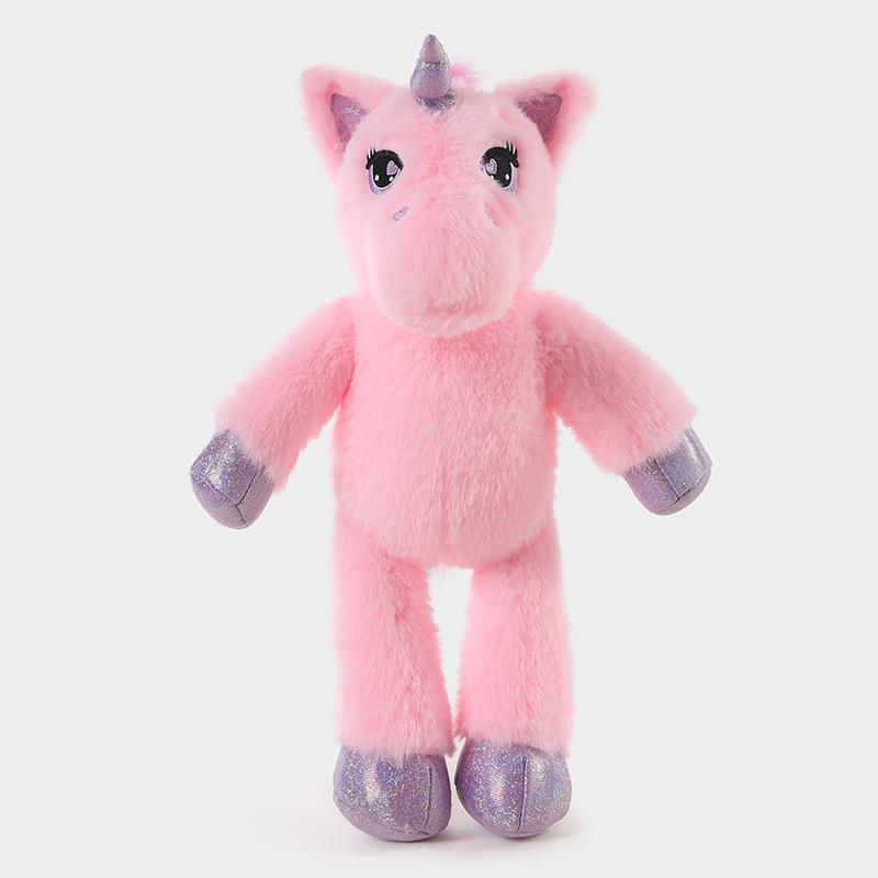 Stehende Einhorn Plüschtiere Tier Rosa Regenbogenpferd Stofftiere Schlafbegleiter Puppen Geschenke Für Freunde 38cm