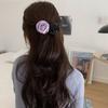 Flower Silk Satin Hair Rope Hair Tie Elastic Hair Band Creative Rose Hair Rope  Girl