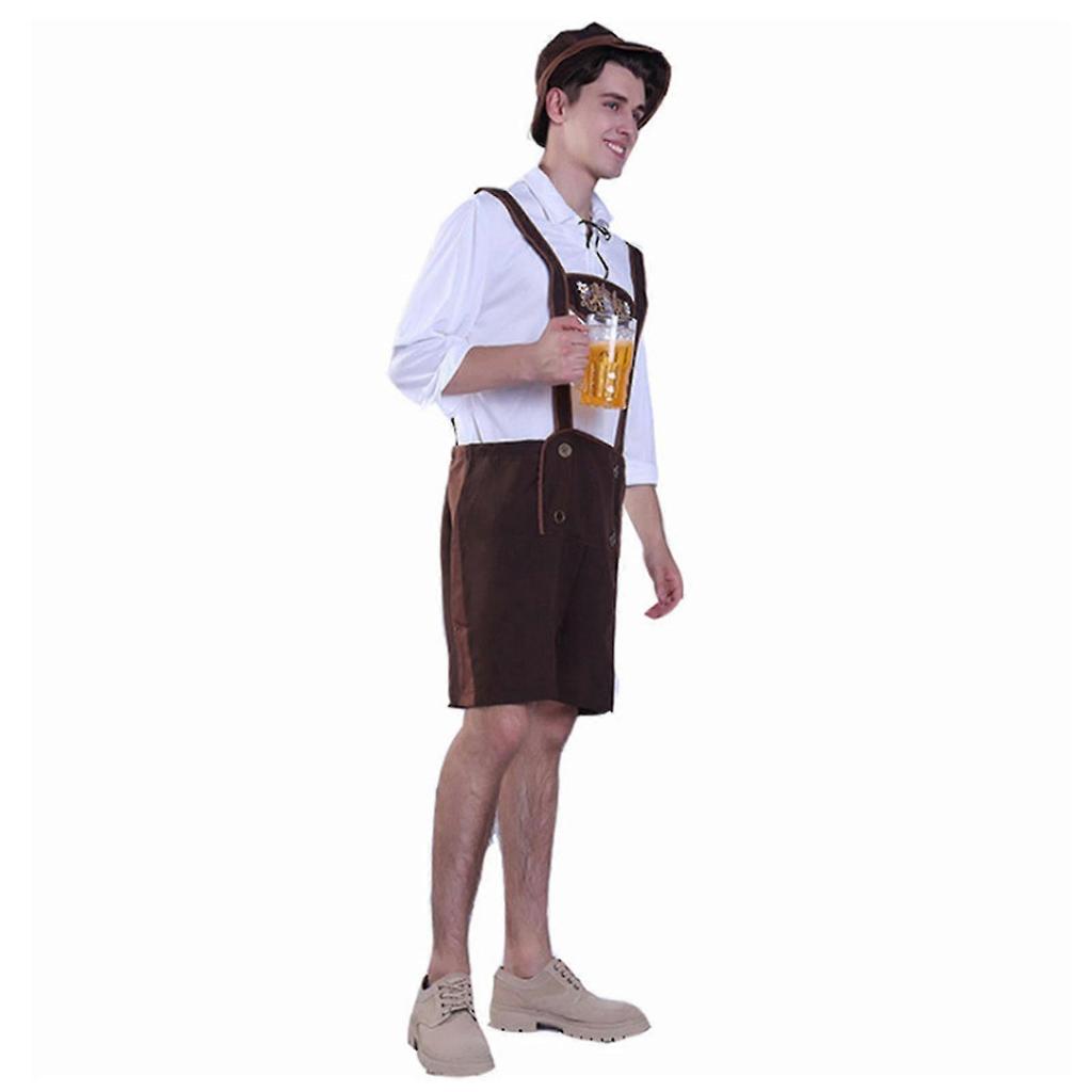 2023 New Mens Oktoberfest Leather Pants German Bavarian Oktoberfest Party Costume