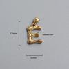 French Bamboo Joint Gold Letter Pendant Necklace - Retro Clavicle Chain Style for Women