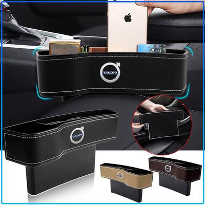 Car Seat Gap Filler Manager Leather Multifunctional Car Seat Gap Storage Box For Rdesign XC90 S60 XC60 V70 S80 S40 V50 V40 V60 C30 S70