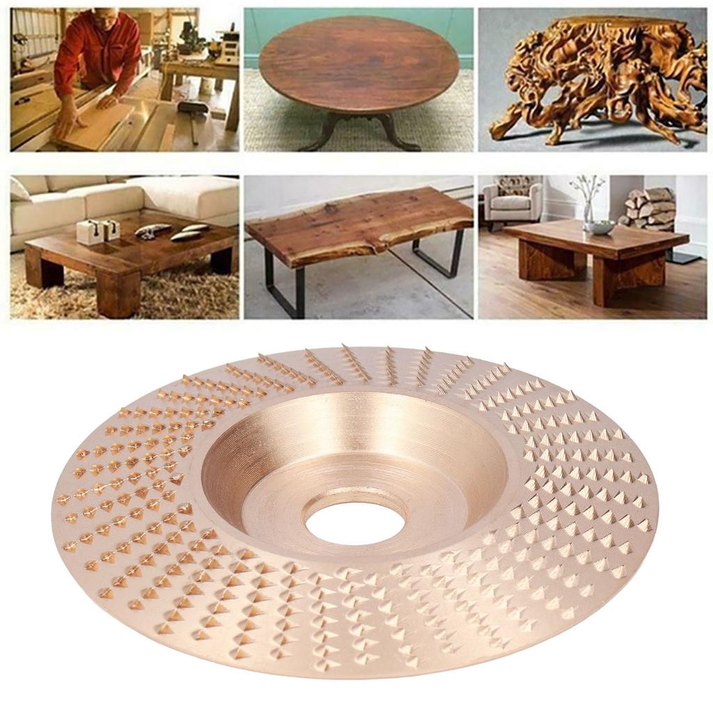 Grinding Shaping Disc Tungsten Carbide 100mm OD 16mm Hole Dia for Angle Grinder Woodworking