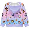36380 Kids Girls KATSEYE Printed Long Sleeves Hooded Zipper Coat Jacket