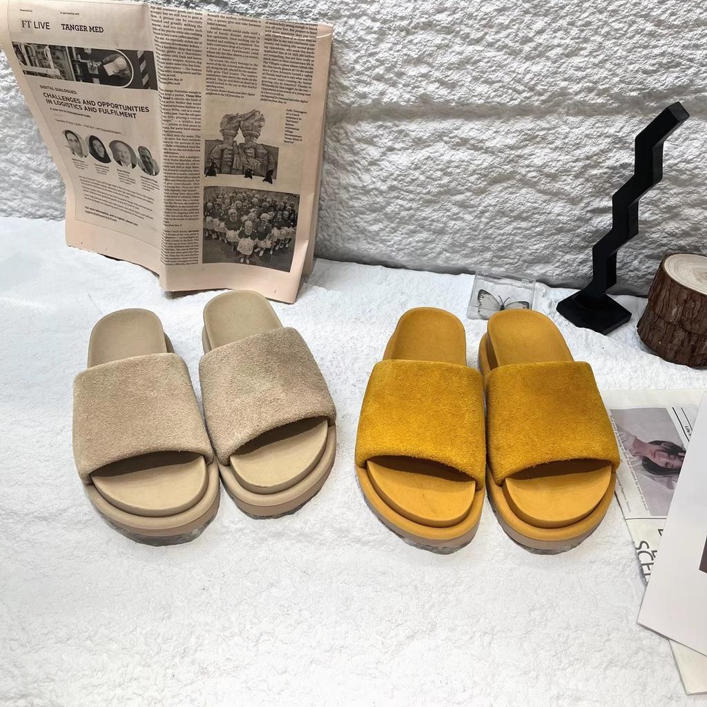 Leopard print slippers women's 2025 summer new Korean version outer wear one-word sandals lazy slippers flat-bottomed versatile beach slippers