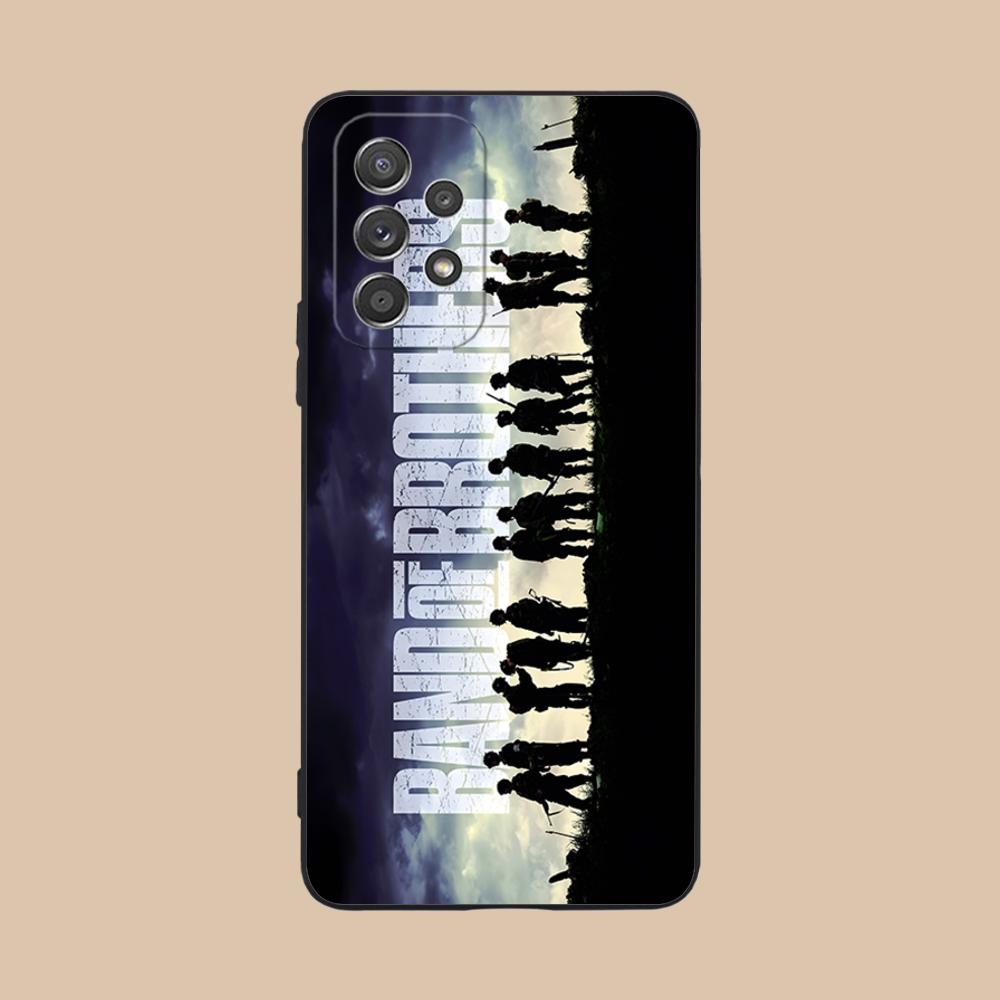 

Band of Brothers Phone Case for Samsung Galaxy M55 54 42 35 34 33 32 23 22 15 14 13 12 F55 5G Soft TPU Shockproof Cover Galaxy F04