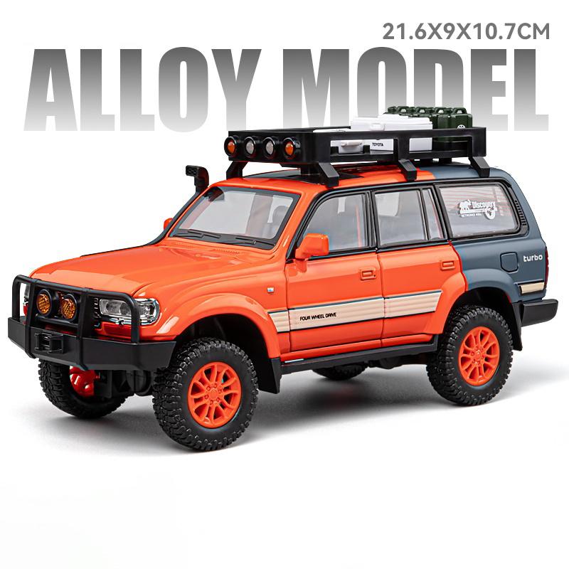 1:24 Toyota Land Cruiser LC80 FJ LC250 Tacoma Tundra Off Road SUV Alloy Metal Diecast Model Car Home Trendy Ornaments Collection