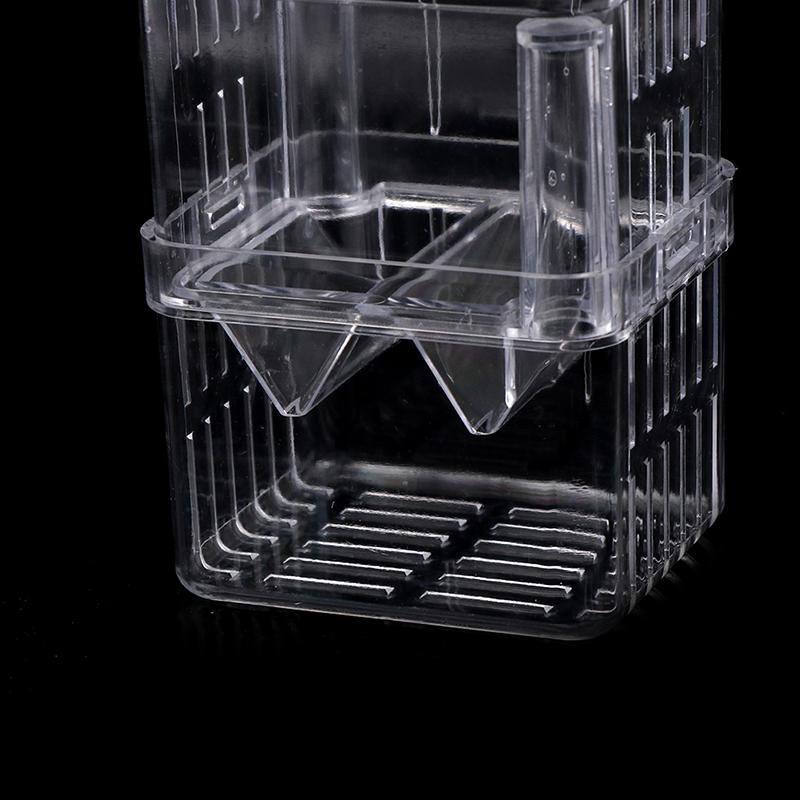Double-Deck Clear Fish Breeding Isolation Box Aquarium Fish Tank Hatching House
