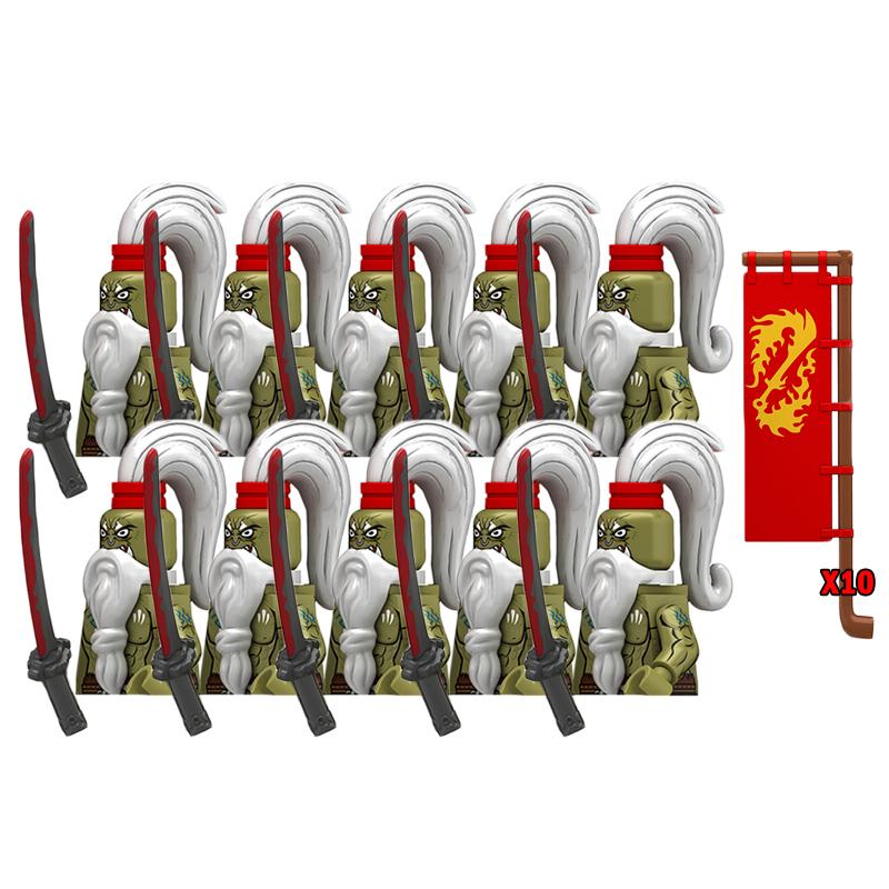 Mittelalterliche Actionfiguren Baustein Burg Miliz Tempelritter Römischer Infanteriesoldat Kreuzritter Spartaner Krieger Ziegelstein
