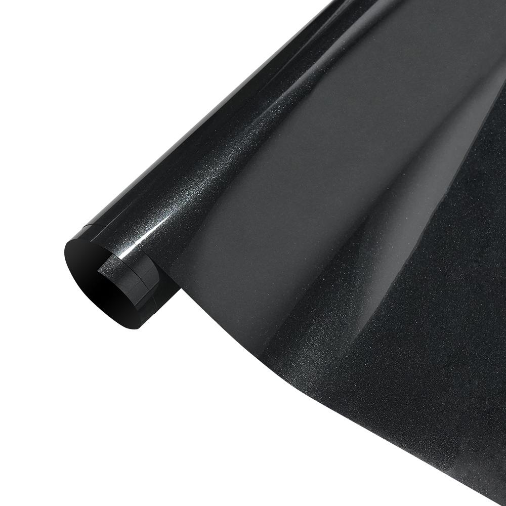 Glossy Pearl Black PET Car Wrapping Vinyl Film Foil Sticker Sheet Vehicle Decal Car Wrap Foil Auto Decor Sticker Air Bubble Free