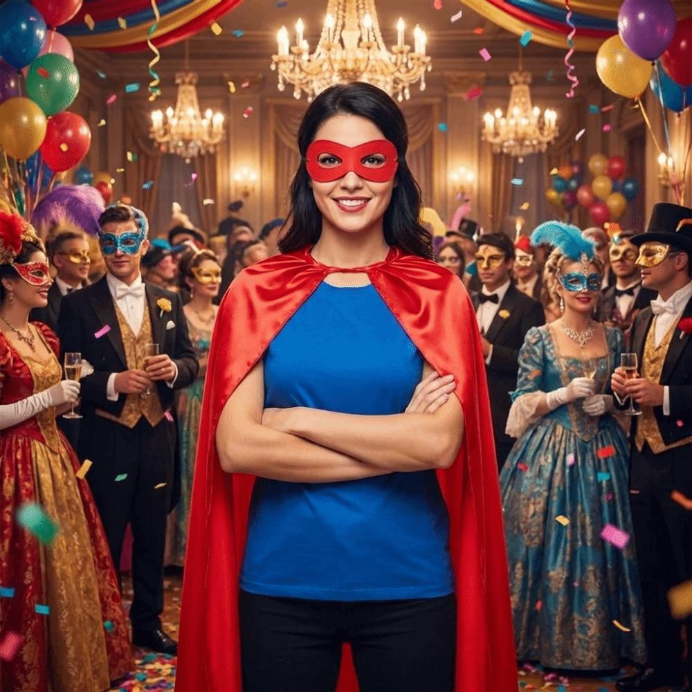 2 Stuks/Set Cosplay Kostuum Halloween Superhelden Cape Halloween Cape Kostuum Set Maskerade Dans