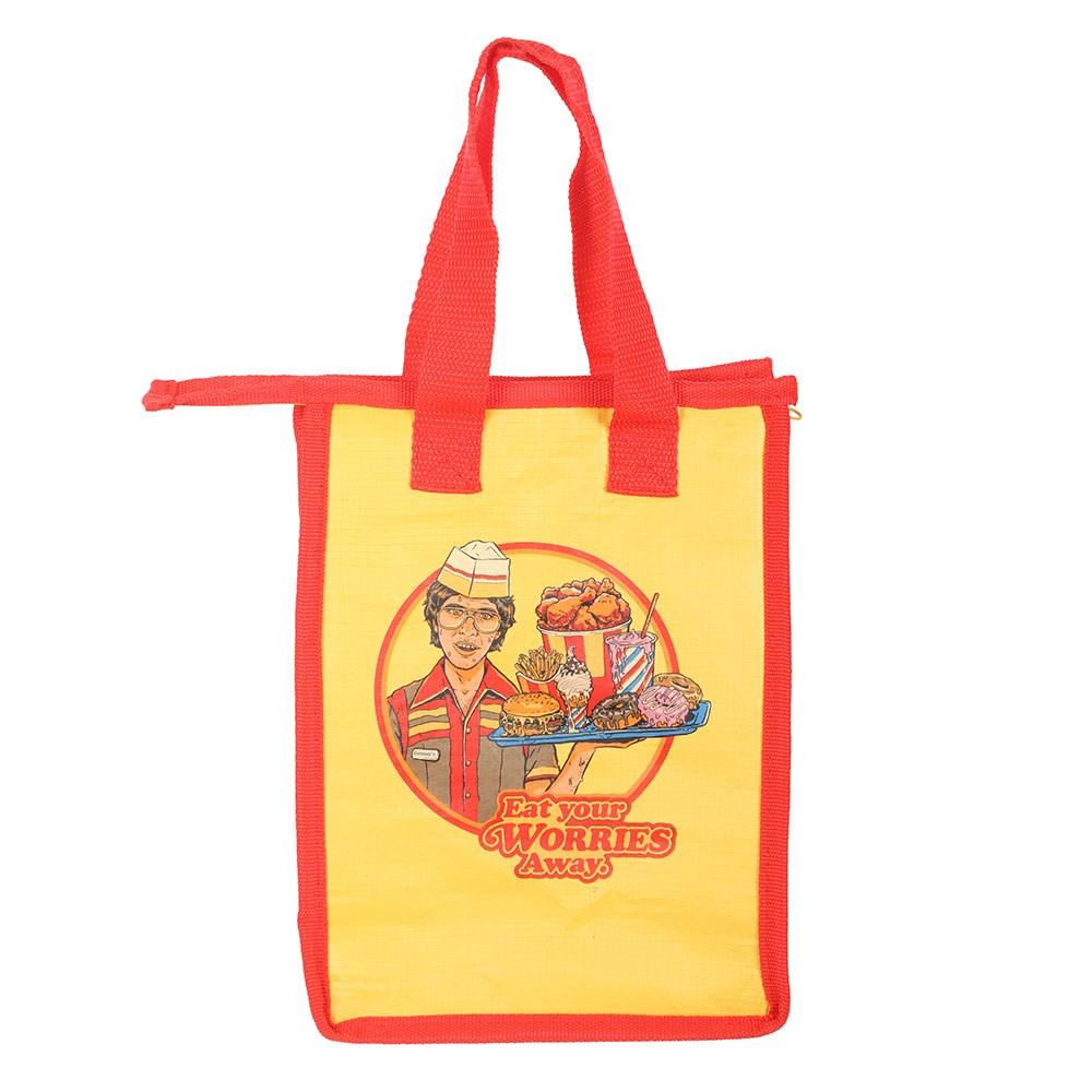 Steven Rhodes Eat Your Worries Lunch Bag