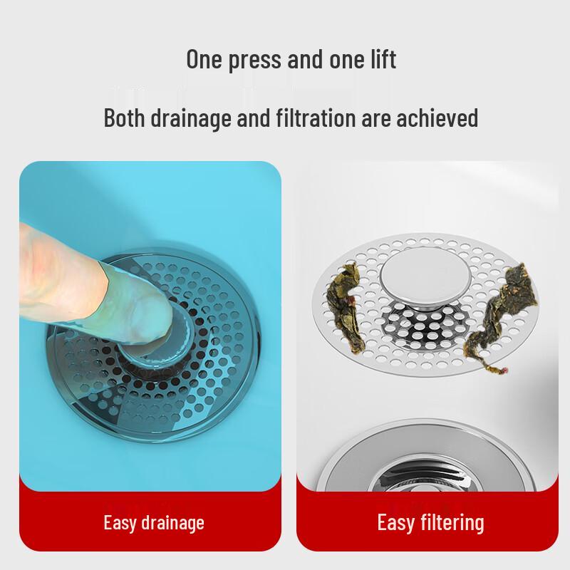MEJUE Stainless Steel Sink Pop-Up Drain Stopper