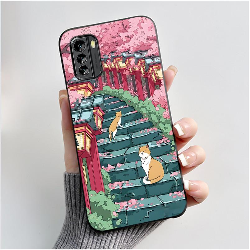 Custodia Carina Per Nokia G60 5G/Nokia G100/Nokia G42/Nokia G310 Guscio Stampato Cover Protettiva Morbido Silicone Custodia per Telefono a Cartone Animato