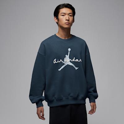 Jordan Sweatshirts Men s Green Crew Neck Moderate S