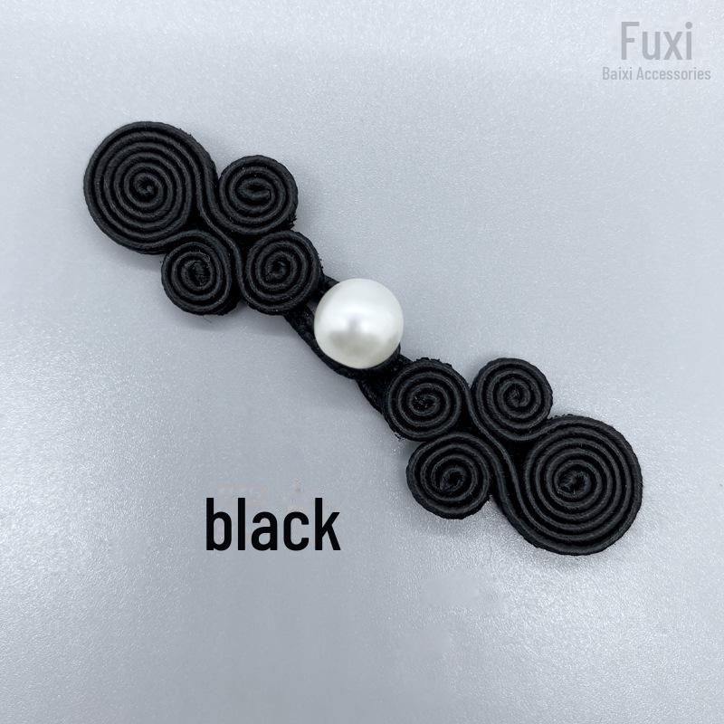 Baixi Clothing Accessories: Handmade Ribbon Woven Four-Wheel Pig Nose Bead Buttons