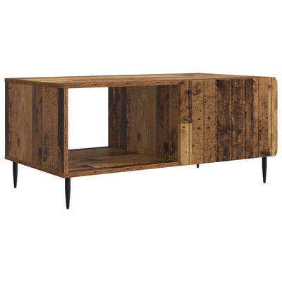 Coffee Table Reclaimed Wood Look 90 X 50 X 40 Cm Wood Based Material